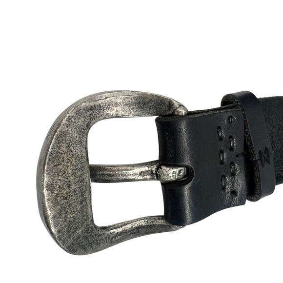 Unisex Men's 38 / Marc Bernstein Artisan Crafted Leather Unique  Stitched Belt - Picture 4 of 4